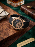 Men's Skeleton Chronograph Analog Watch