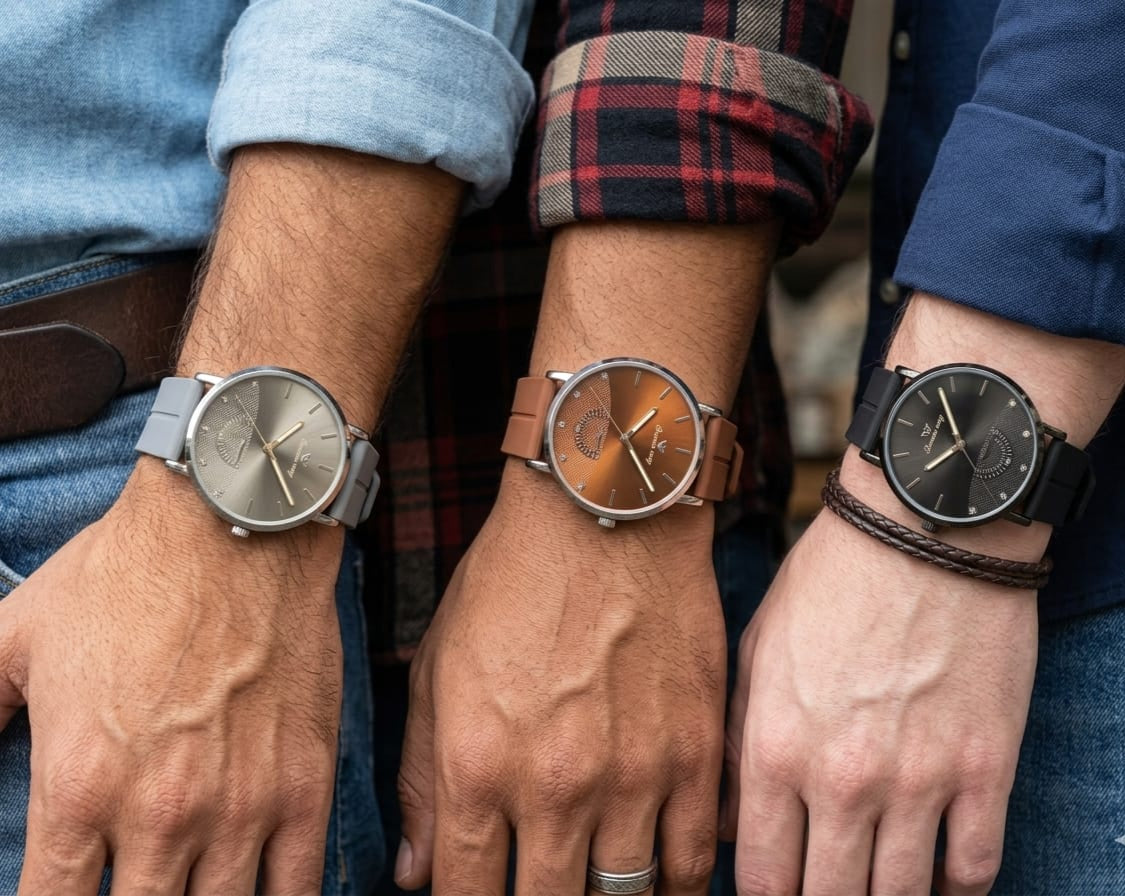 Men's Slim Minimalist Analog Watch