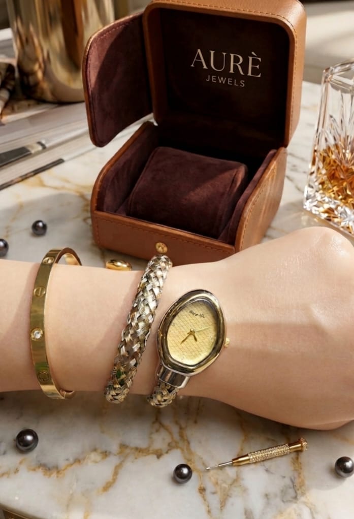 Luxury Women's Snake Wrap Bracelet Watch