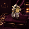 Luxury Women's Snake Wrap Bracelet Watch