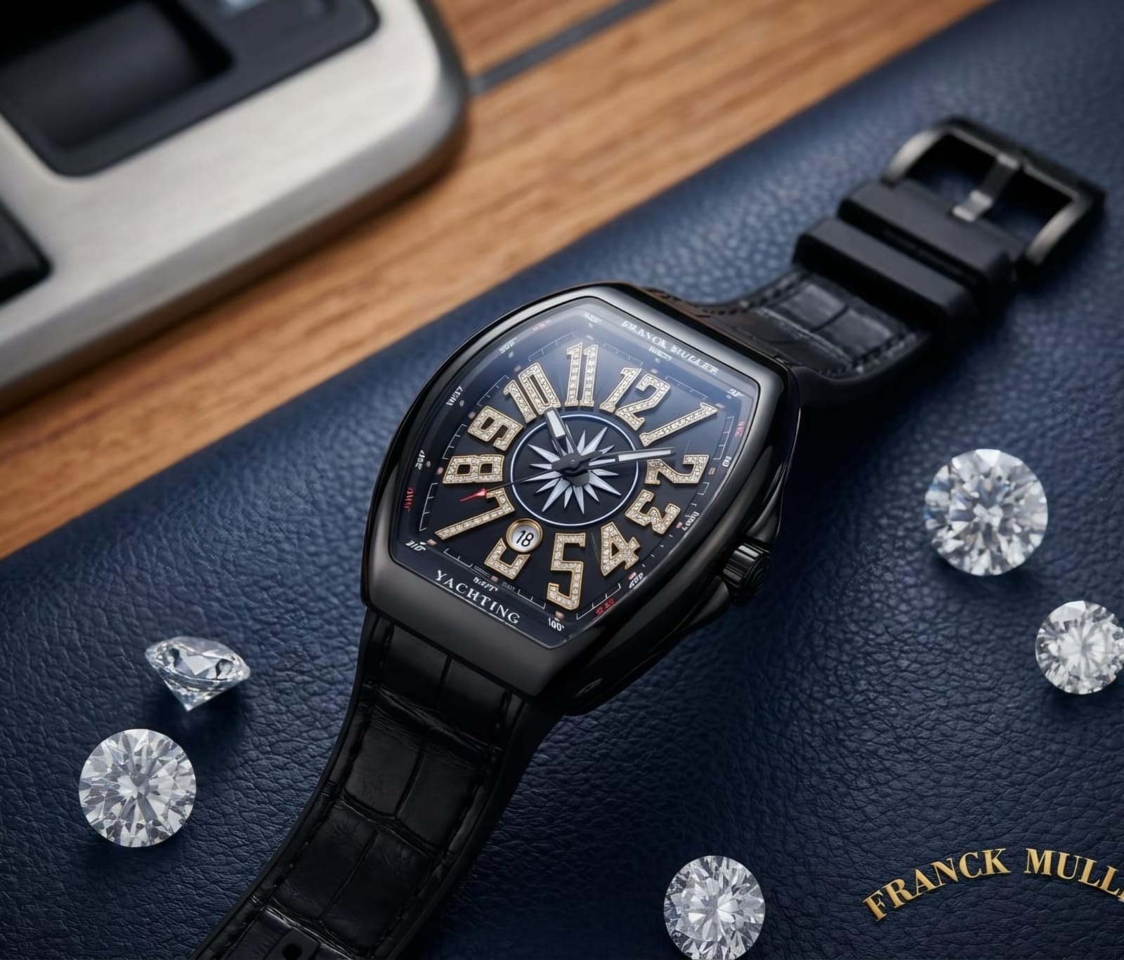 Luxury Tonneau Silicone Strap Quartz Watch for Men