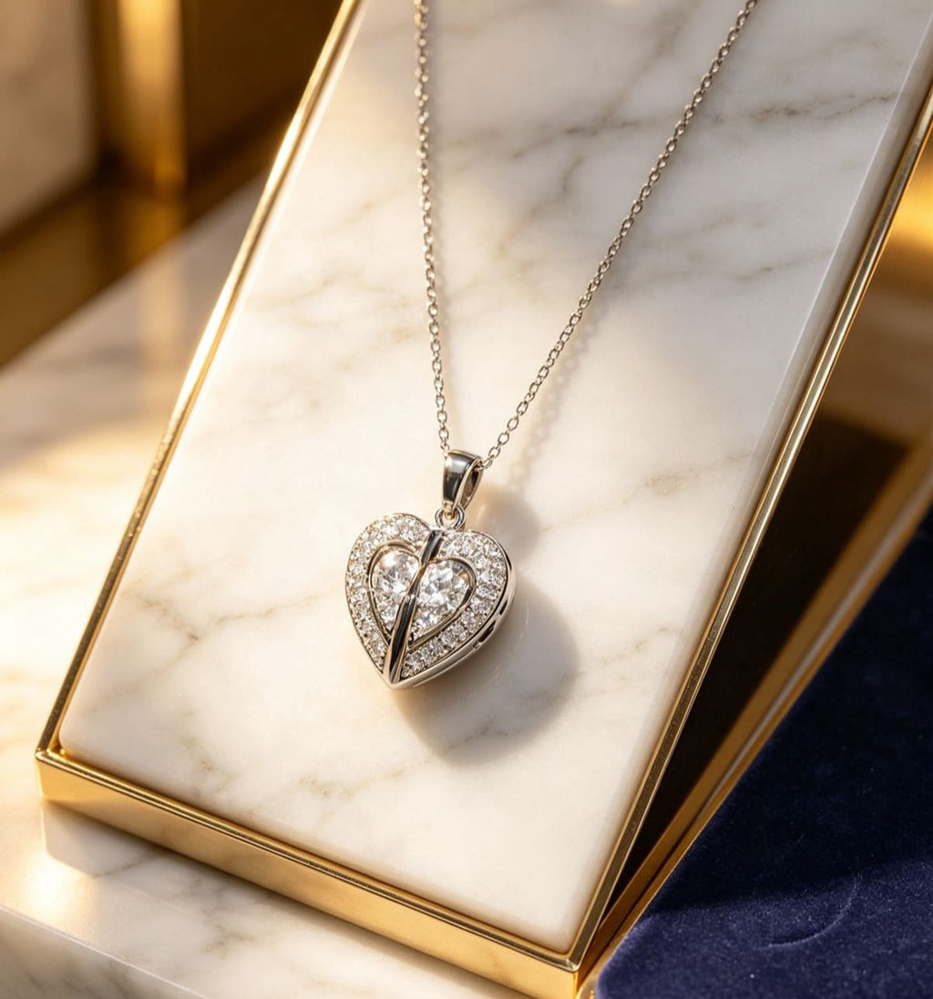 Personalized Custom Name Heart Locket Necklace