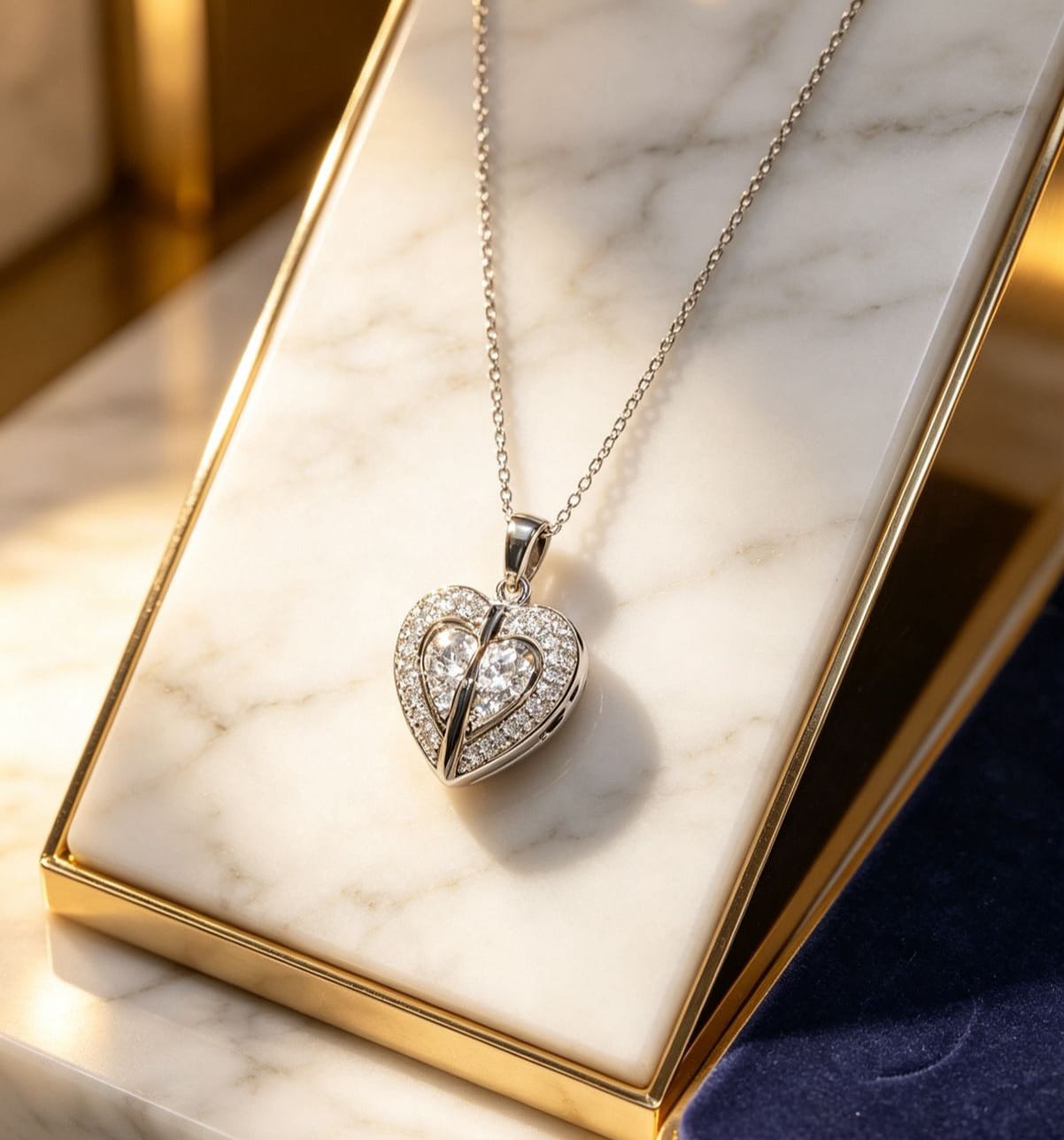 Personalized Custom Name Heart Locket Necklace
