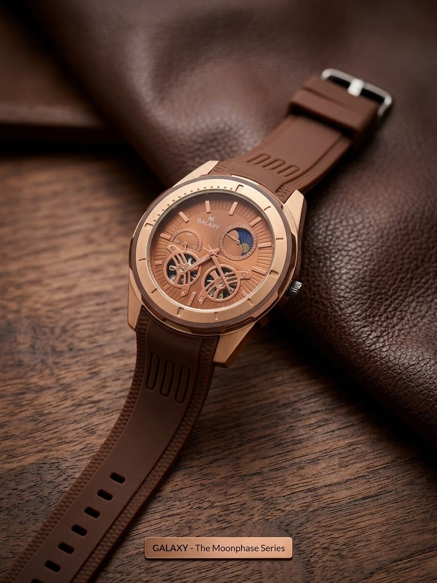 Men's Skeleton Chronograph Analog Watch