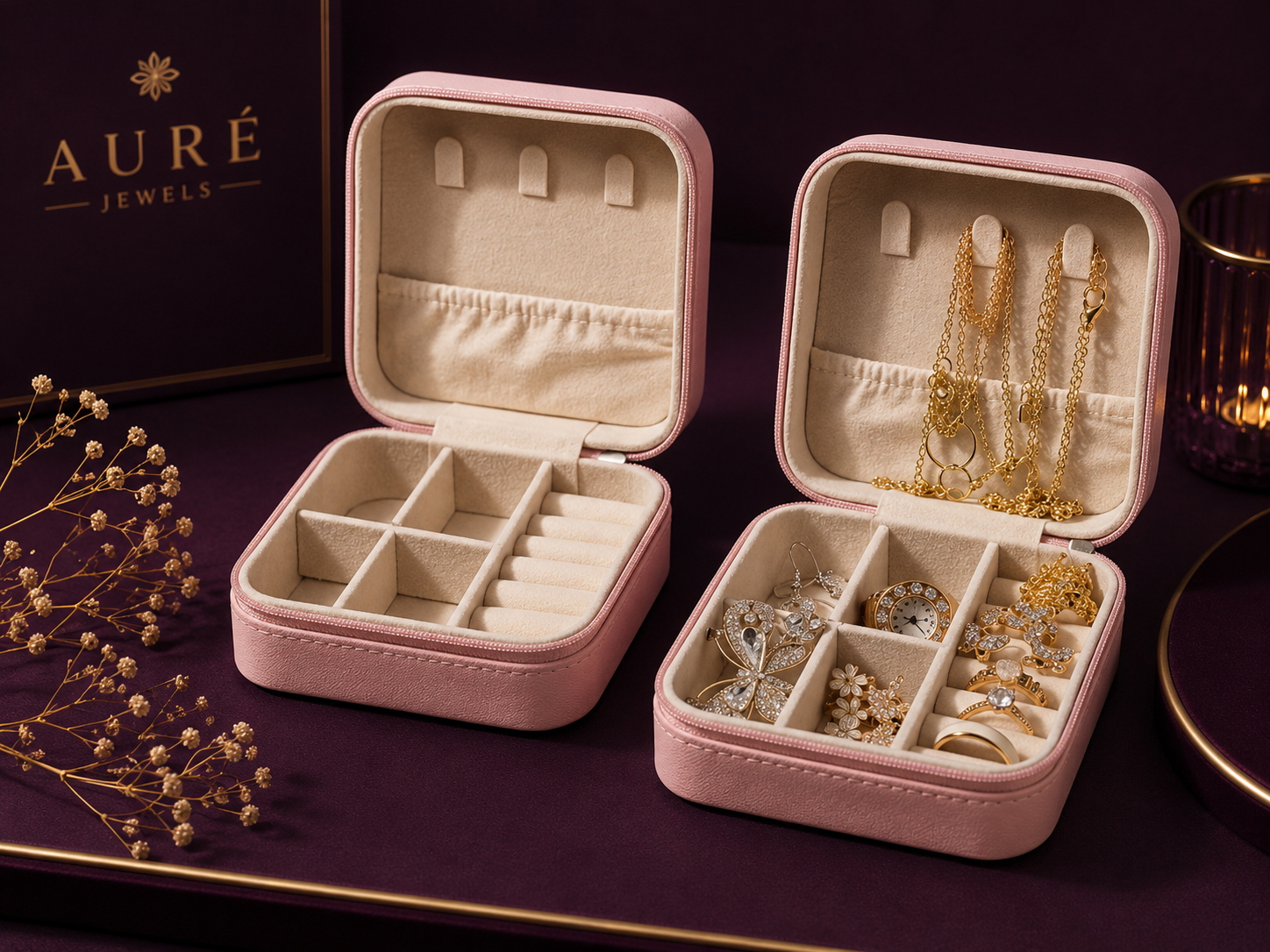 Premium Small Travel Jewellery Box for Women