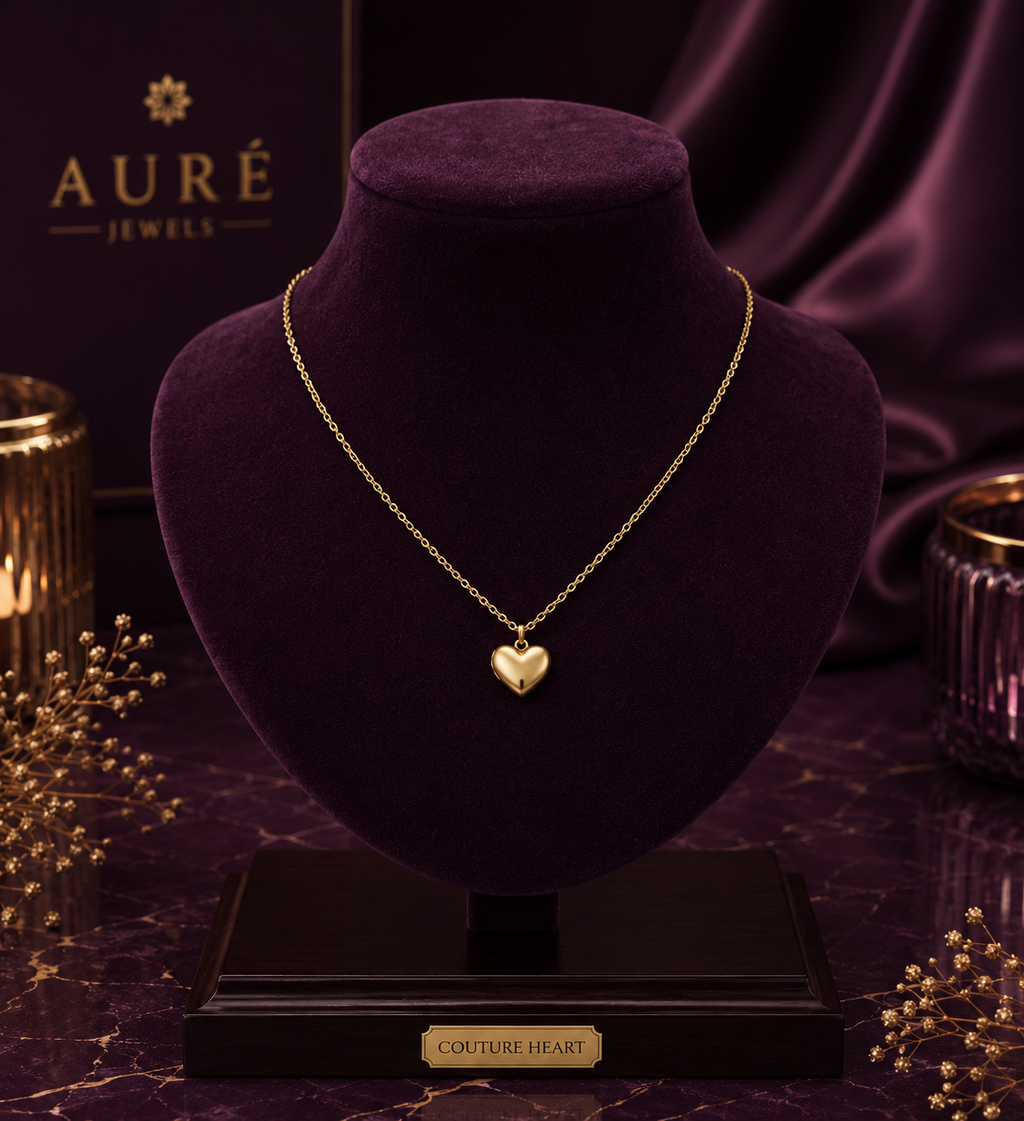 Minimalist Gold Heart Pendant Necklace
