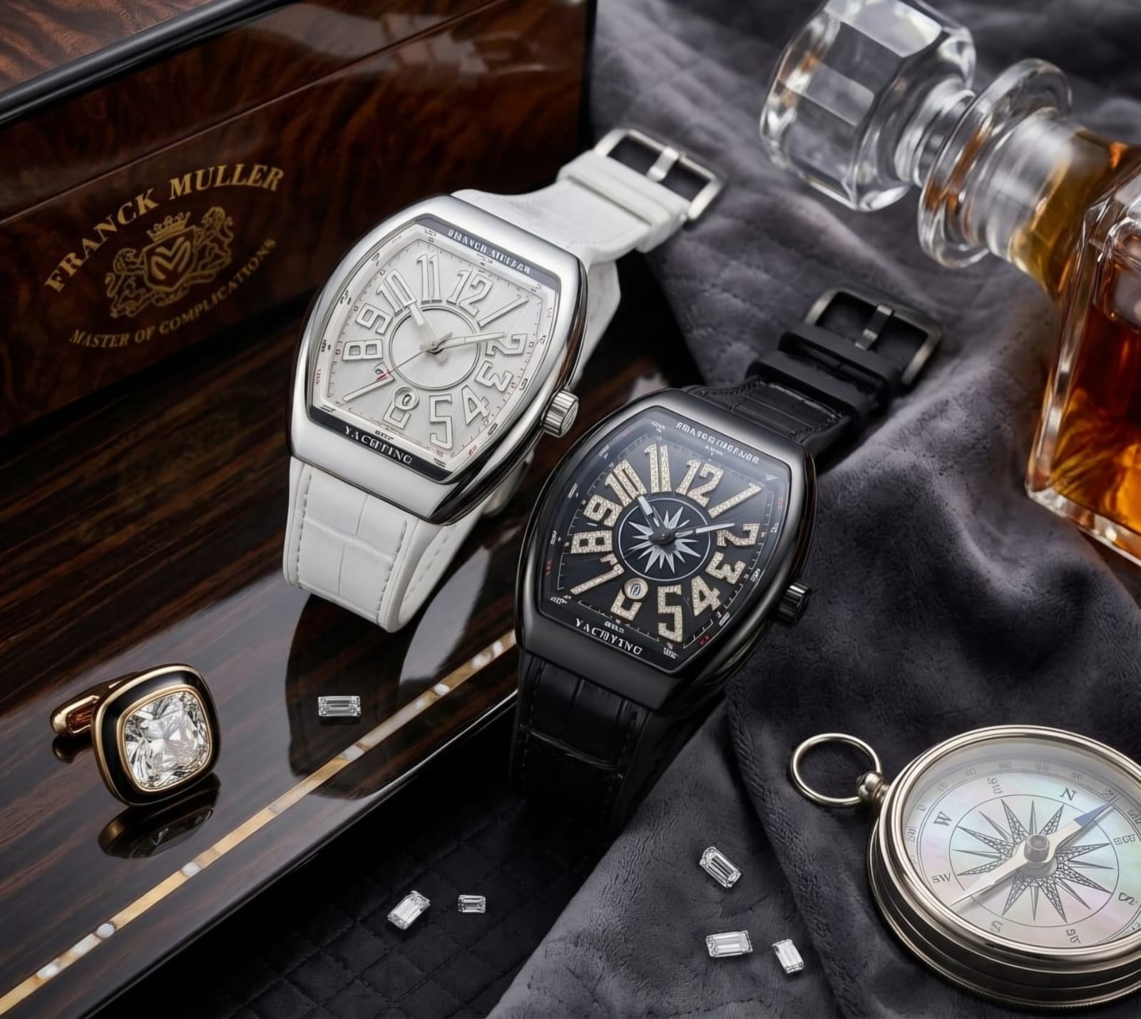 Luxury Tonneau Silicone Strap Quartz Watch for Men
